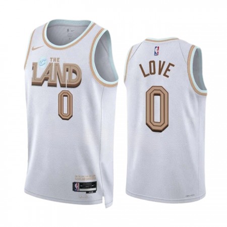 Män Cleveland Cavaliers Tröja Kevin Love 0 Nike 2022-23 City Edition Vit Swingman